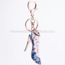 Großhandel Promotion billig Rhinestone High Heel Schuh keychain